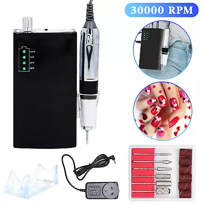 30000RPM Portable Nail Drill Rechargeable E File Machine Manicure Pedicure Bits • $69.99