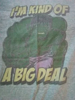 Incredible Hulk I'm Kind Of A Big Deal Size M Green Shirt Marvel Comics Smash • $12