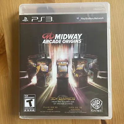 Midway Arcade Origins PS3 Sony Playstation 3 Complete With Manual DAMGED CASE • $21.99