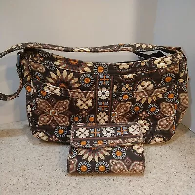 Vera Bradley RETIRED CANYON Medium Single Strap Shoulder Bag & Wallet • $45