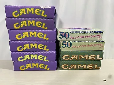 Vintage Lot 10 Camel Matches Package Of 50 Books • $39.99