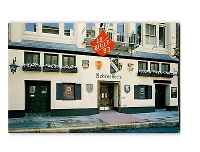 Schroeder's German Restaurant San Francisco Vintage Chrome Postcard • $4.50