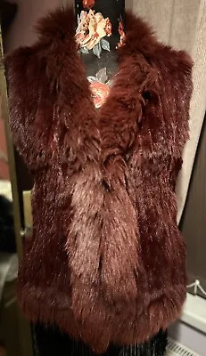 Rabbit/Fox Fur Vest Vintage L/XL • £21