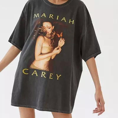 Mariah Carey Butterfly Cotton Unisex Shirt Black All Size S-345XL- Free Shipping • $14.99