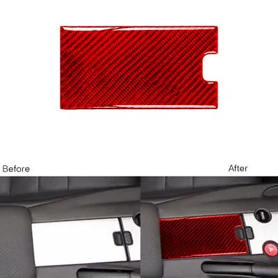 Red Carbon Fiber Central Console Storage Box Panel Cover For Honda S2000 2004-09 • $12.82