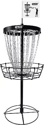 Portable 24-Chain Disc Golf Basket. Disc Golf Target Goal For Discs Practice • $104.98