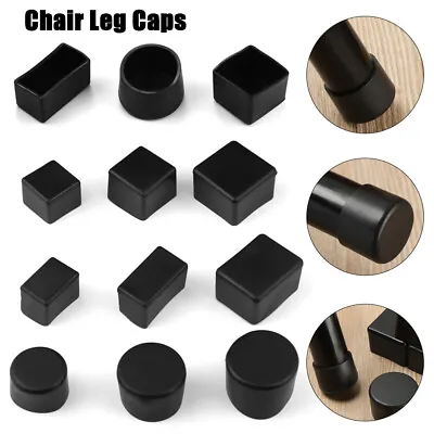 4pcs Chair Leg Caps Silicone Feet Protector Pads Floor Furniture Table Covers • £3.96