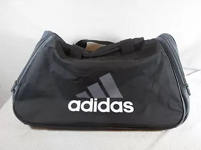 Adidas Duffel Gym Bag Black 18.5 X 7  X 10  • $10