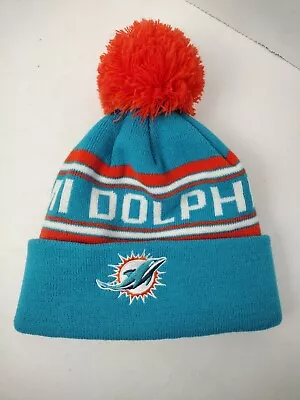 Team Apparel NFL Miami Dolphins Embroidered KIDS Beanie Logo • $14.77