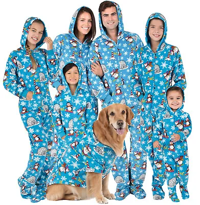 Family Matching Winter Wonderland Hoodie Fleece One Piece • $22.95