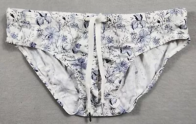 Low Rise Swimwear Briefs Surf Swimsuit Bikini Bottom Mens Size Small Floral • $12.60