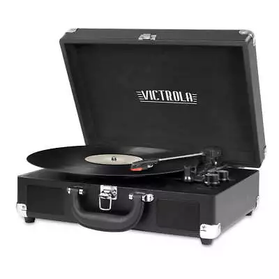 Victrola Suitcase Record Player With 3-speed Turntable • $39.23