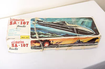 Vintage Ranetta SA-107 Submarine 1960's Battery Operated Toy With Original Box • $18.65