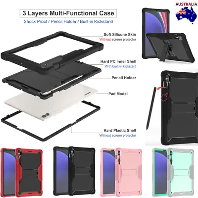 For Samsung Galaxy Tab S7 S8 S9 FE Plus Ultra Tablet Case Armor Shockproof Cover • $26.49