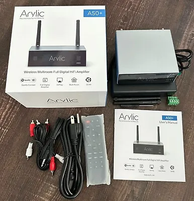 Arylic A50+ 50 Watts Wifi Bluetooth Audio Amplifier Multiroom Multizone Sync  • $185