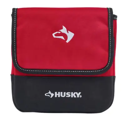 Husky 7 In. Rugged Storage Pouch With Protective Flap Belt Clip & Belt Loop NEW  • $15.99