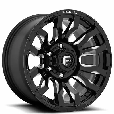 17x9 Fuel Wheels D673 Blitz 6x139.70 GLOSS BLACK MILLED -12 (S43) • $1324