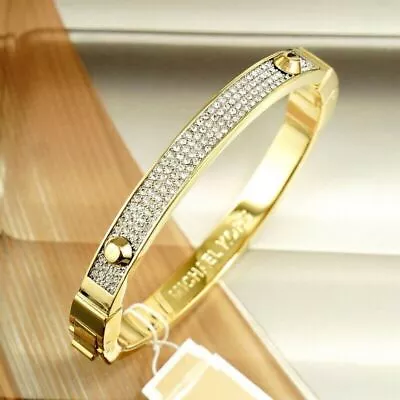 Nwdf Michael Kors Astor Baguette Bracelet Gold Tone Mkj1975 • $49.99