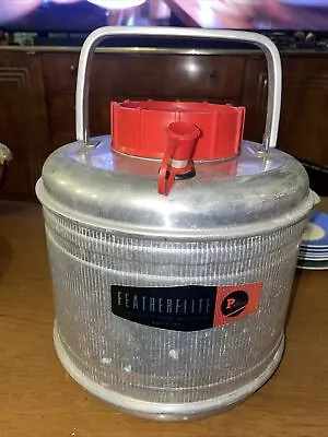 Vtg 1950s Polaron Featherlite 2 Gal Aluminum Water Thermos Cooler • $29.99