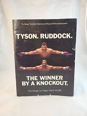 Mike Tyson & Razor Ruddock Mirage Boxing Program March 18 1991  • $20