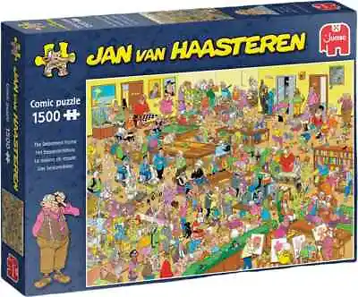 Jumbo The Retirement Home By Jan Van Haasteren 1500 Piece Comic Jigsaw Puzzle • £17.50