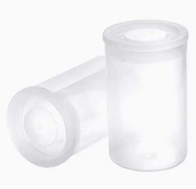20 PCS Clear Plastic Film Canisters With Lids，35mm CaliberEmpty Reel Containe... • $11.56