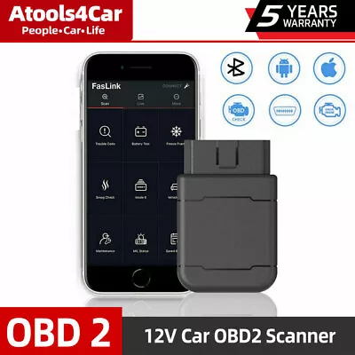 £21.59 • Buy  Smart Vehicle Health Monitor, Bluetooth OBD2 Car Code Reader