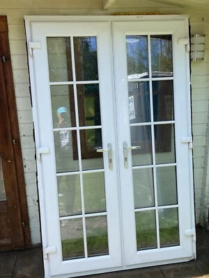 £221 • Buy Exterior White Upvc Double Glazed French Doors In Frame (1 Frame - 2 Doors)