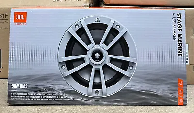 JBL Marine Boat 6.5  Full Range 2-Way Speakers Waterproof Pair White Grills NEW • £149.99