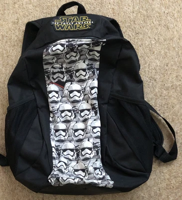 £6.65 • Buy Star Wars Stormtrooper Backpack Black & White. Kids School Bag. Full Size