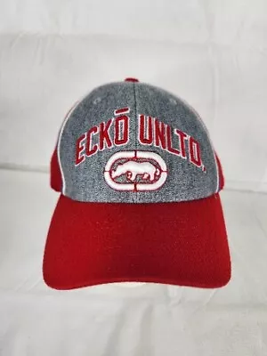 Ecko Unltd Ball Cap Hat Fitted L/XL Baseball Red Gray  • $14.99