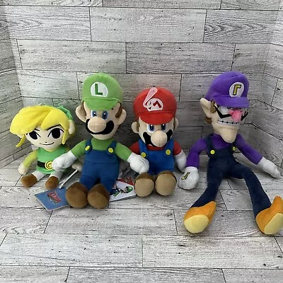 Little Buddy Super Mario Bros. Mario Luigi Waluigi Zelda Plush Lot Of 6 • $54.99