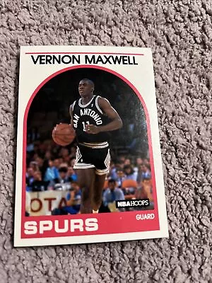 1989-90 Hoops San Antonio Spurs Basketball Card #271 Vernon Maxwell Rookie • $1.45