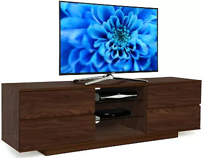 Centurion Supports Avitus Walnut With 4-Walnut Drawers 32 -65  TV Cabinet • £199