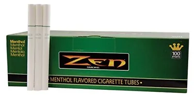 Zen Menthol 100mm Cigarette Tubes 200 Count Per Box [2-Boxes] • $15.17