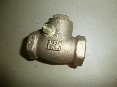  Milwaukee 3/4  IPS FIP Bronze Brass Swing Check Valve 150S 300W • $18.99