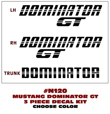 SP - N120 1983 FORD MUSTANG - DOMINATOR GT - SIDE And TRUNK DECAL SET • $39.95