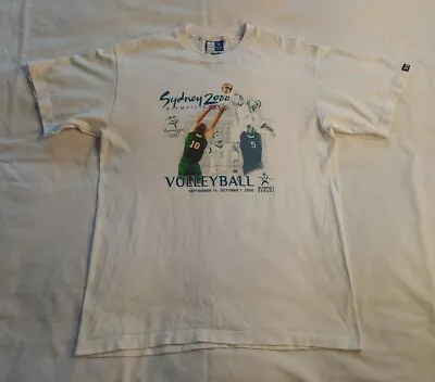 Y2K Sydney 2000 Olympic Games Volleyball T-Shirt Official Merchandise Size S • £14.99