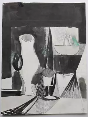 Original Vintage Painting By Jonathan Richard Turner - Cubist Still Life • $12.37