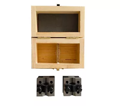 $34.95 • Buy Ultra Precision 1-3/8  X 1-3/8  X 1-3/16  V Block & Clamp Set 19/32  Capacity