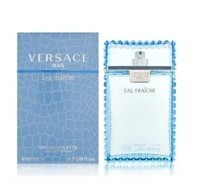 Versace Man Eau Fraiche 6.7 Oz EDT Spray Mens Cologne 200 Ml NIB • $65.99