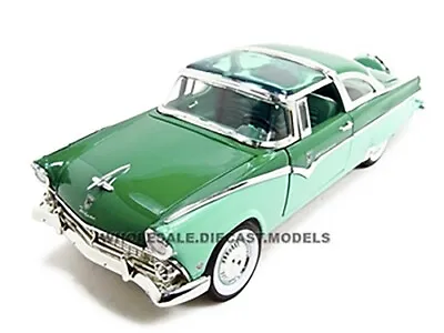 1955 Ford Crown Victoria Green 1/18 Diecast Model Car By Road Signature 92138 • $46.99