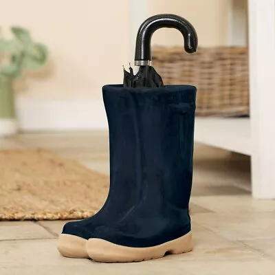 Blue Ceramic Umbrella Stand Indoor Walking Stick Holder Home Storage Welly Boot • £34.99