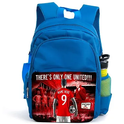 £19.95 • Buy Personalised Manchester Backpack Boys Football School Bag Children PE Kit AF83