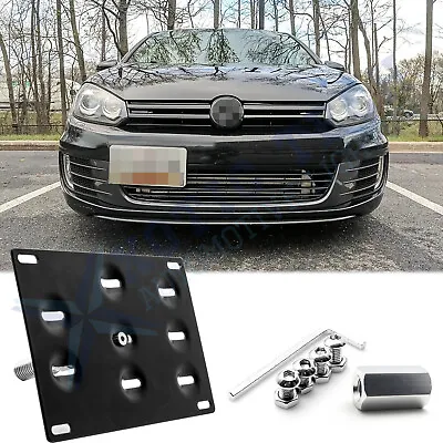 License Plate Front Bumper Mount Bracket Holder For VW MK7 Golf GTi 2015-2020 • $24.98