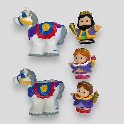 Fisher Price Little People King Queen Princess And Horse Royal Kingdom Lot Of 5 • $25