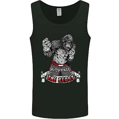 Muay Thai The Beast MMA Mixed Martial Arts Mens Vest Tank Top • £10.99