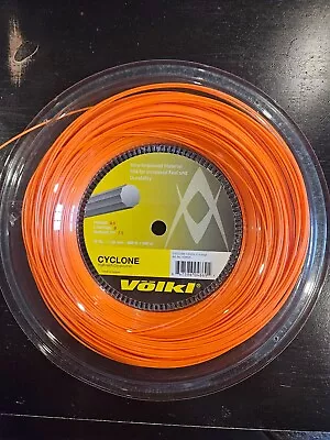 Volkl Cyclone 18 Gauge Tennis String Reel Used 1 Time! Orange 1.20mm • $81.50