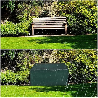 Waterproof Garden Furniture Cover Bench Seat Outdoor Heavy Duty Patio Protection • £8.99