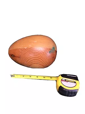 $15 • Buy Woodwen Carved Egg Vintage